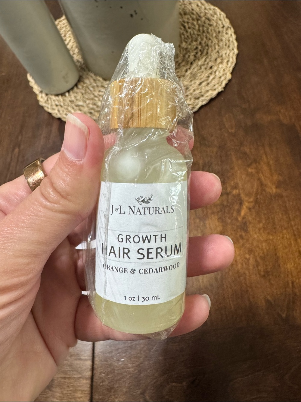 J&L Naturals Growth Hair Serum – Orange & Cedarwood (1 oz) 🌿✨